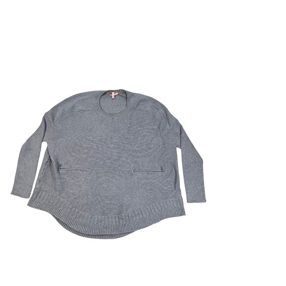 Victoria Secret Pink Sweater Women's Size: M Gray Pullover Knit Long Sleeve - Picture 4 of 9